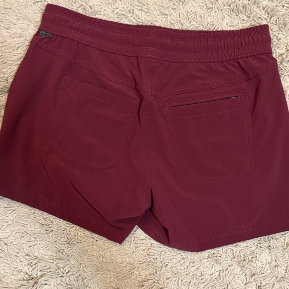 Maroon Active Drawstring Shorts - Picture 2 of 5